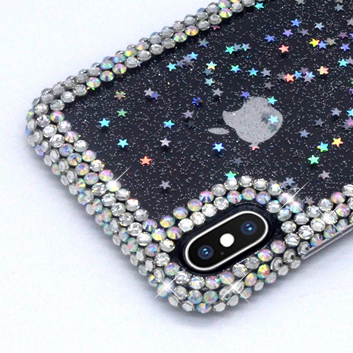 Capa Jesiya para iPhone Xs/iPhone X/iPhone 10 3D Glitter Brilhante